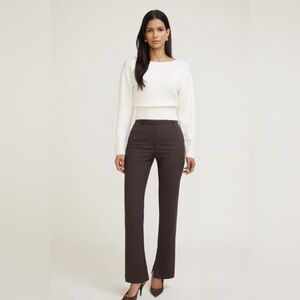 NWT Dynamite High Rise Slim Leg Pant - Java Brown